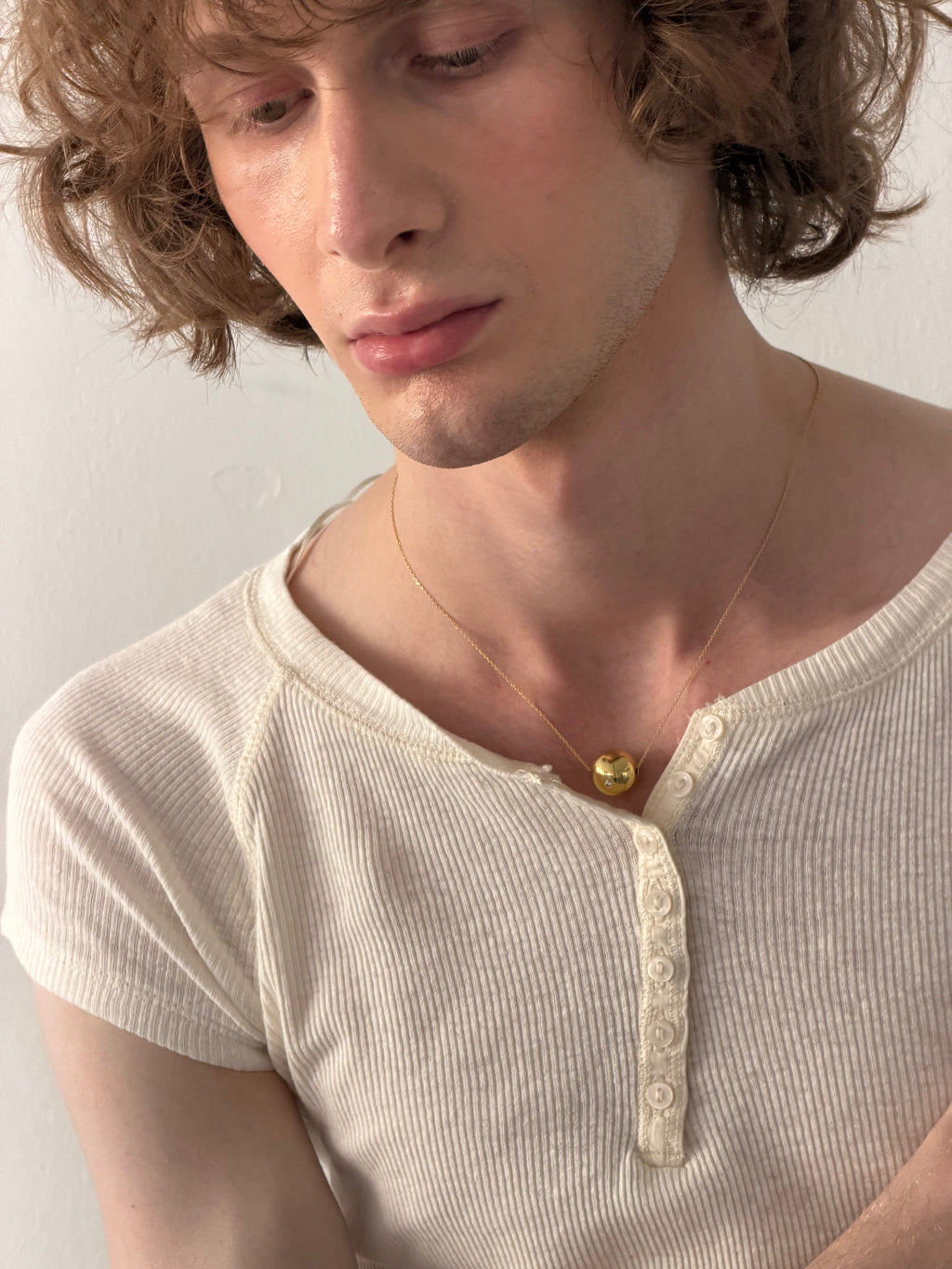Gold Pearl Necklace