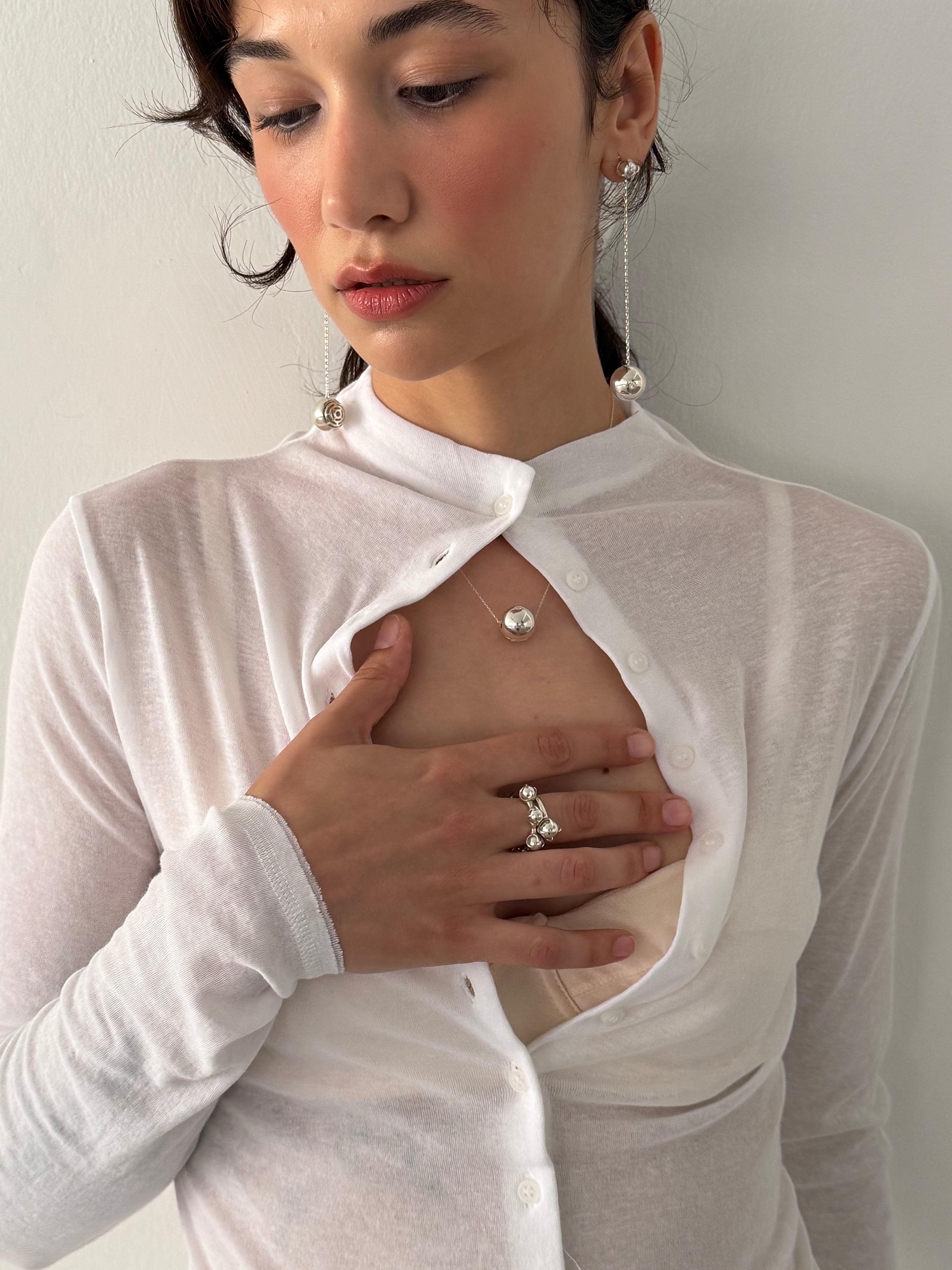 Silver Pearl Necklace