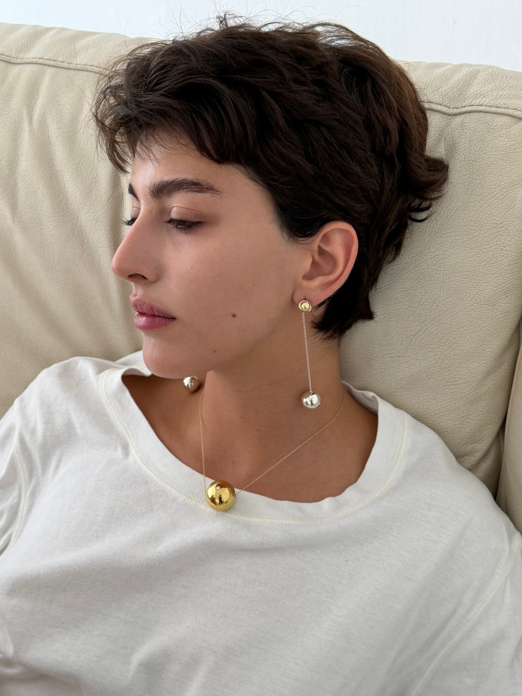 Gold Pearl Necklace