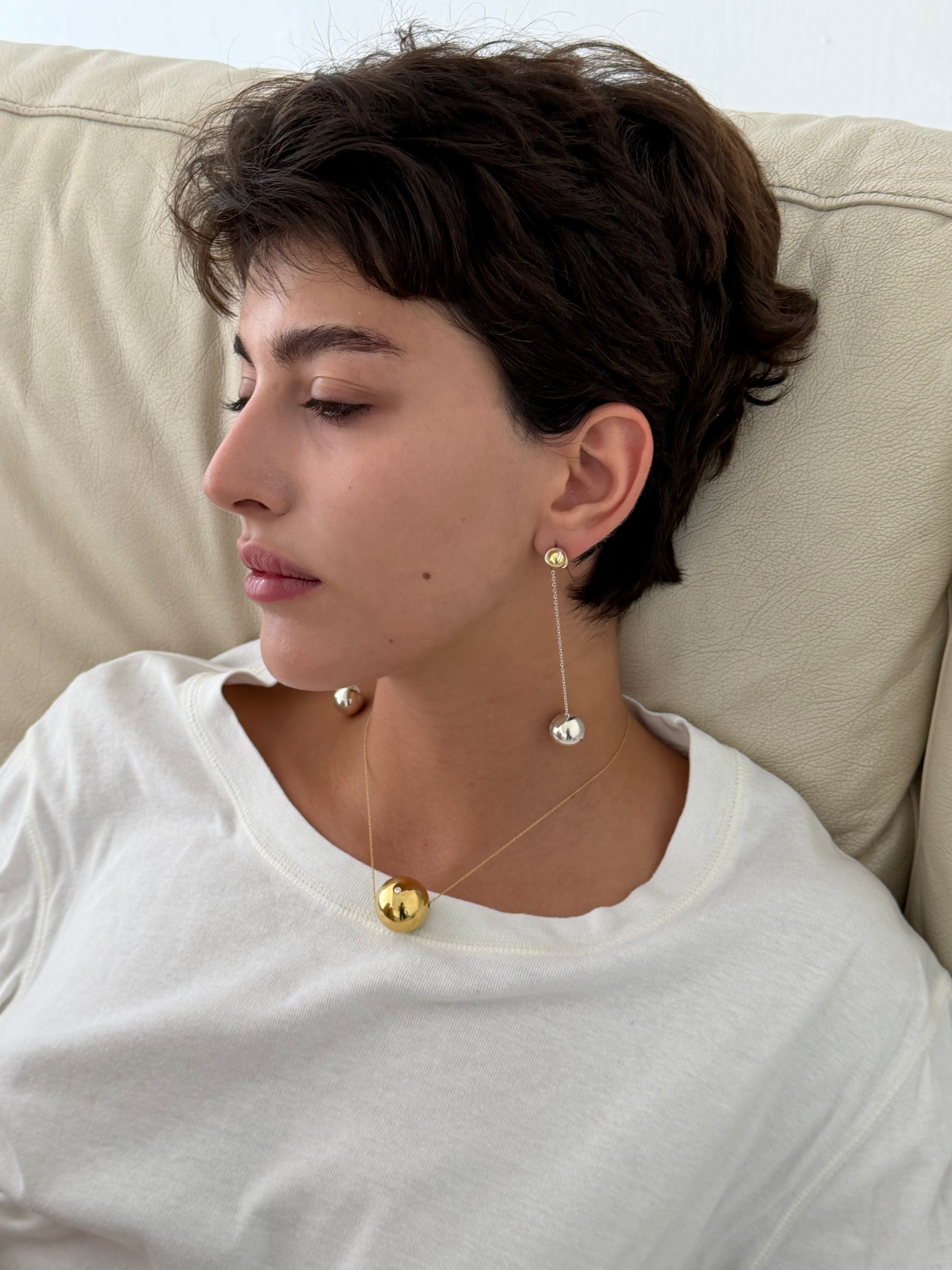 Gold Pearl Necklace
