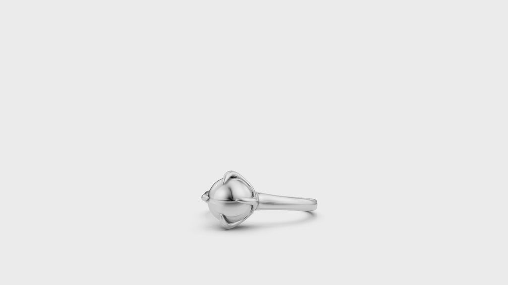 Silver Pearl Ring