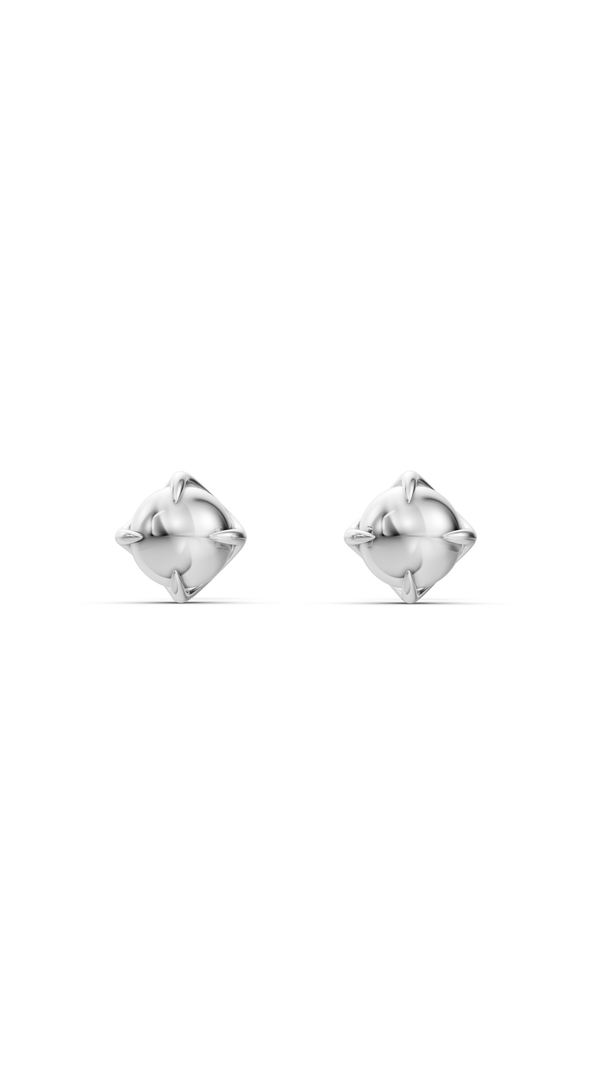 Silver Pearl Studs
