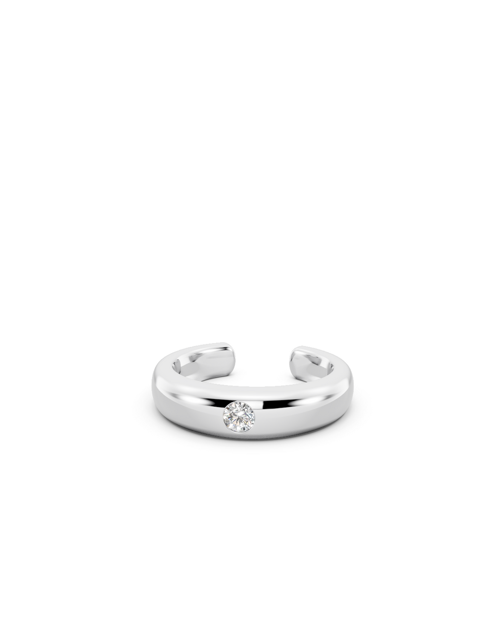 Single Diamond Toe Ring